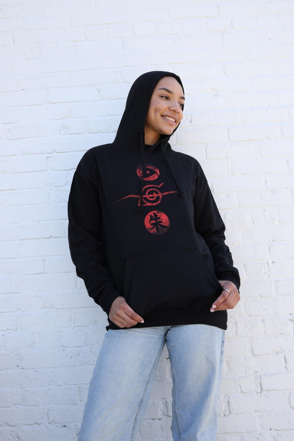 Naruto Shippuden Itachi Uchiha Mangekyo Sharingan Licensed Adult Hoodie - Fundom