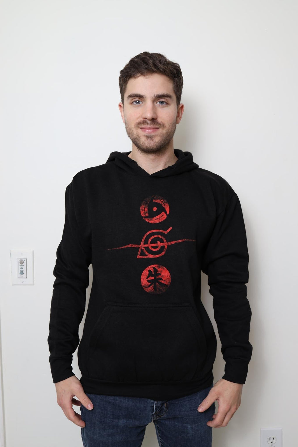 Naruto Shippuden Itachi Uchiha Mangekyo Sharingan Licensed Adult Hoodie - Fundom