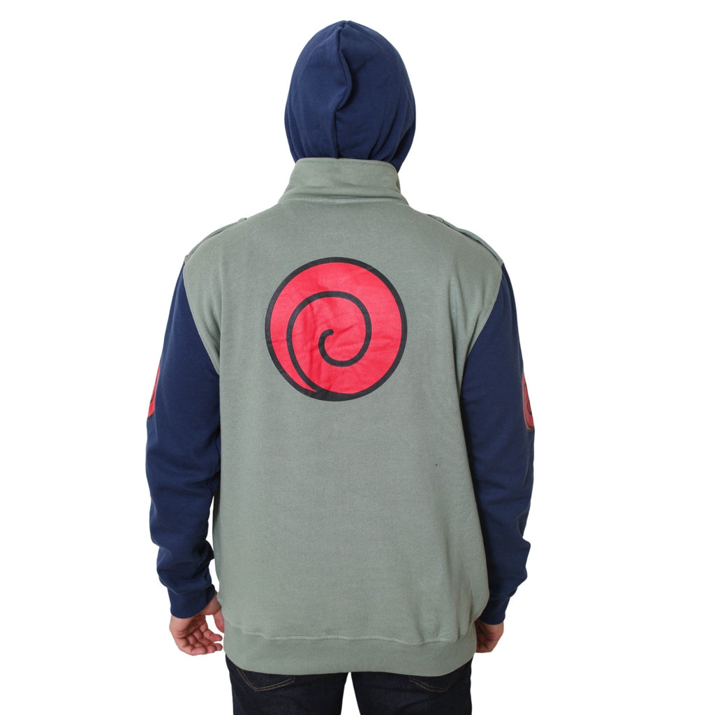 Naruto Shippuden Kakashi Hatake Cosplay Military Style Hoodie With Headband - Fundom