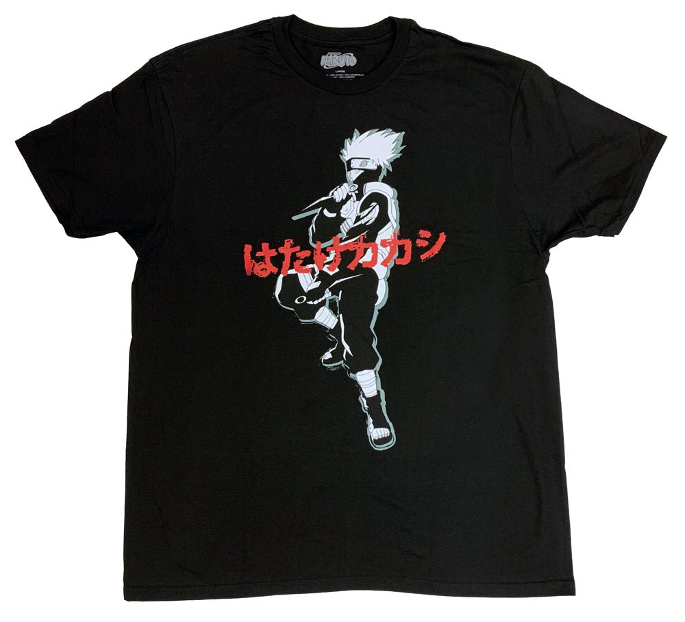 Naruto Shippuden Kakashi Kanji Adult T Shirt - Fundom