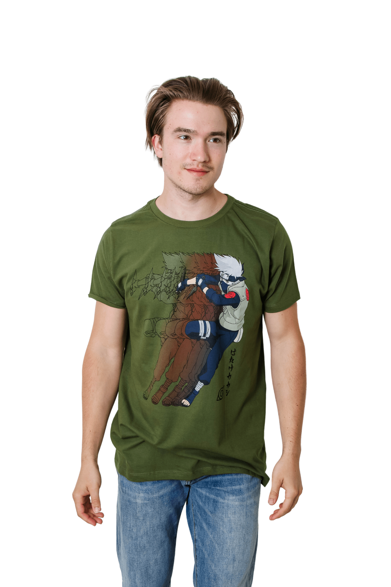 Naruto Shippuden Kakashi Kanji Officially Licensed Adult T-Shirt - Fundom