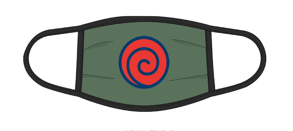 Naruto Shippuden Kakashi Uzamaki Symbol Face Mask Cotton Double Layer Reusable Washable Mask - Fundom