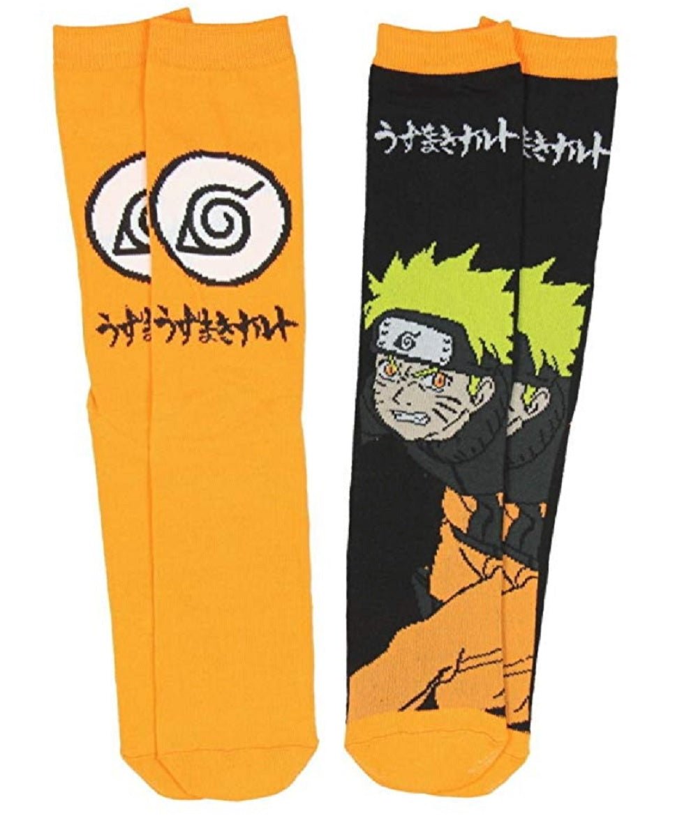 Naruto Shippuden Leaf Village Symbol 2 Pack Crew Socks One Size Fits Most - Fundom