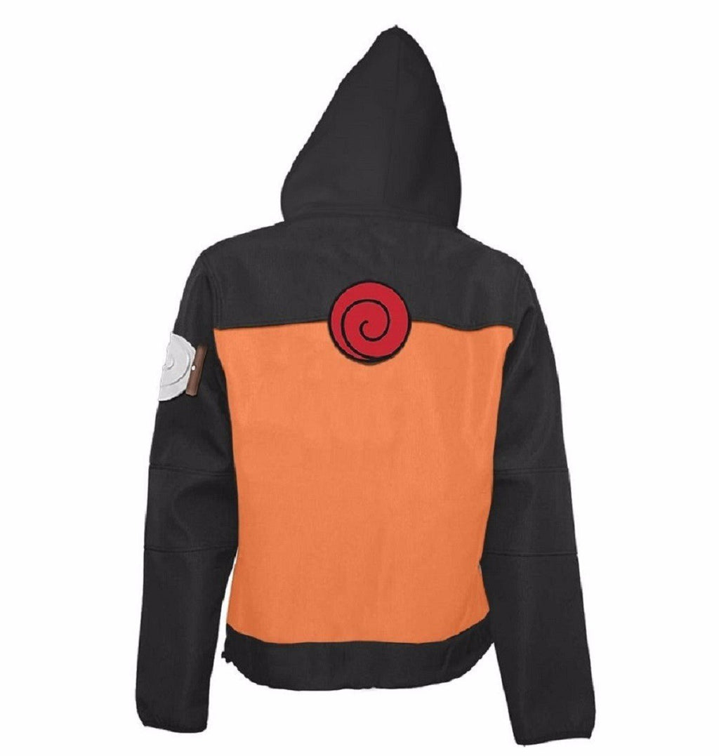 Naruto Shippuden Naruto Costume Adult Zip Up Hoodie - Fundom