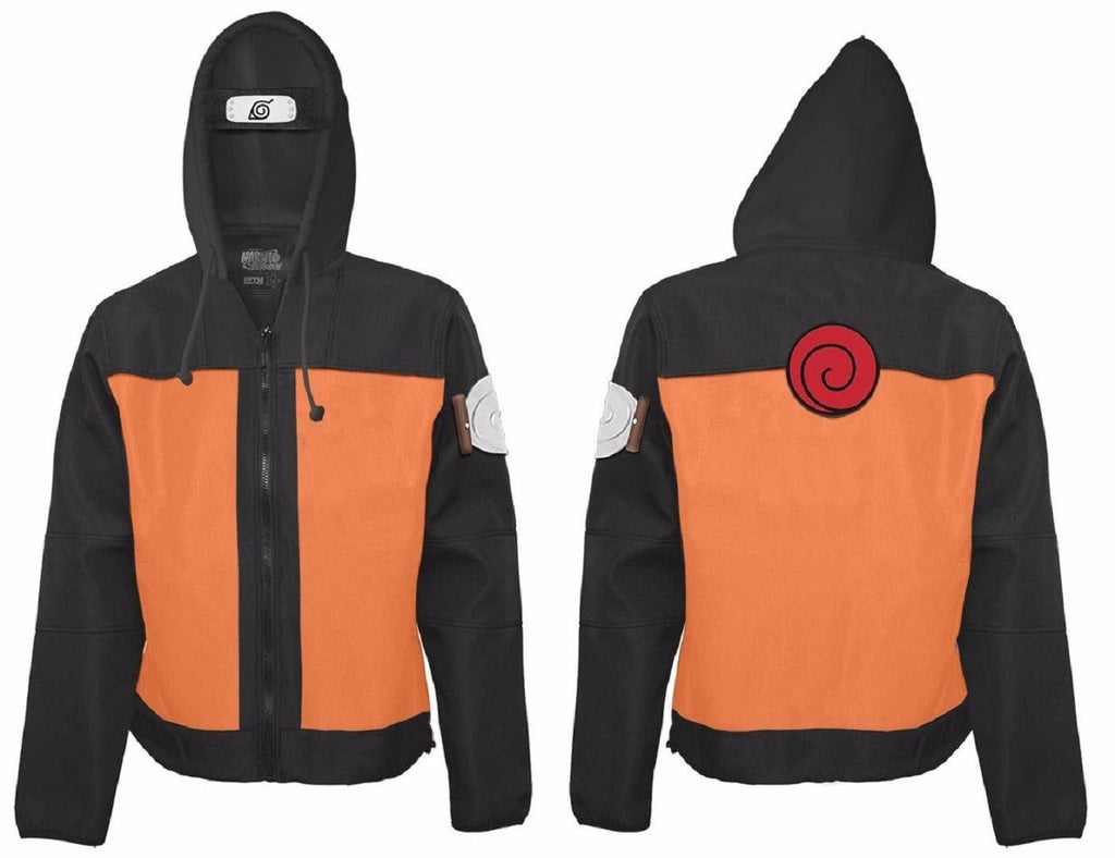 Naruto Shippuden Naruto Costume Adult Zip Up Hoodie - Fundom