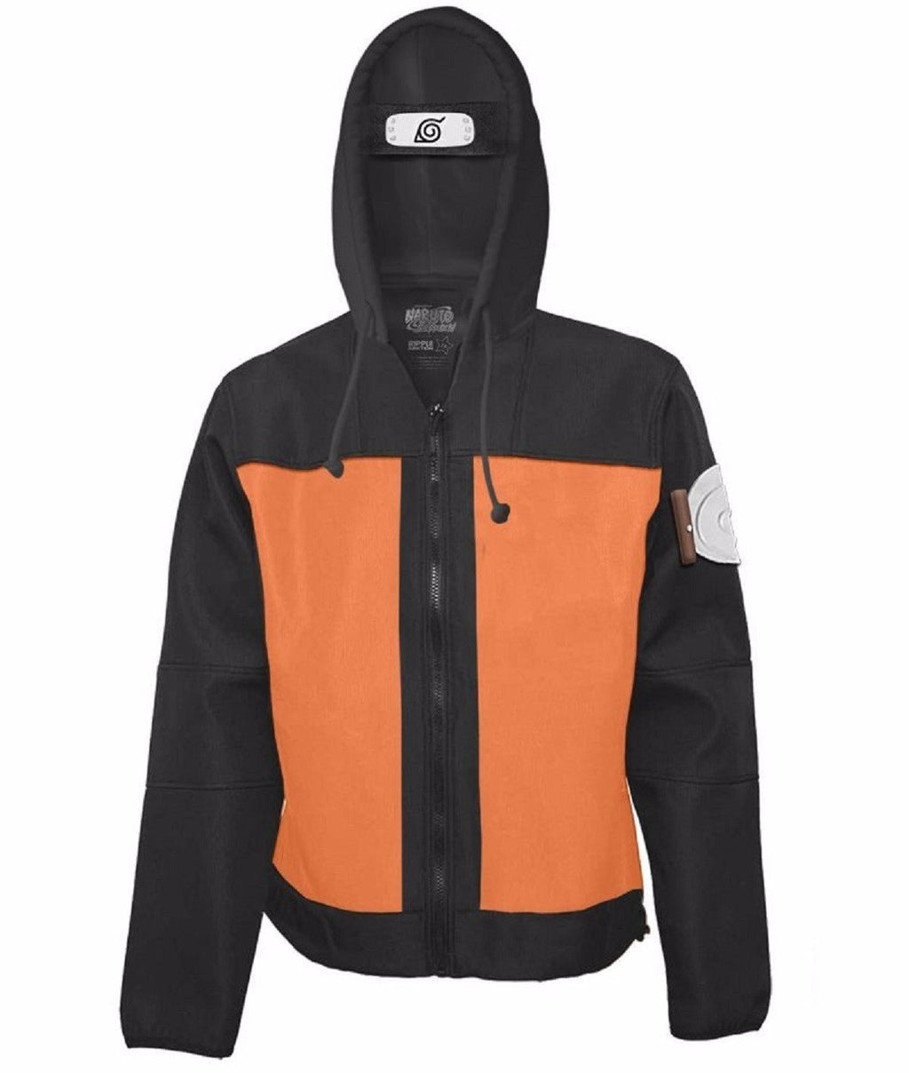 Naruto Shippuden Naruto Costume Adult Zip Up Hoodie - Fundom