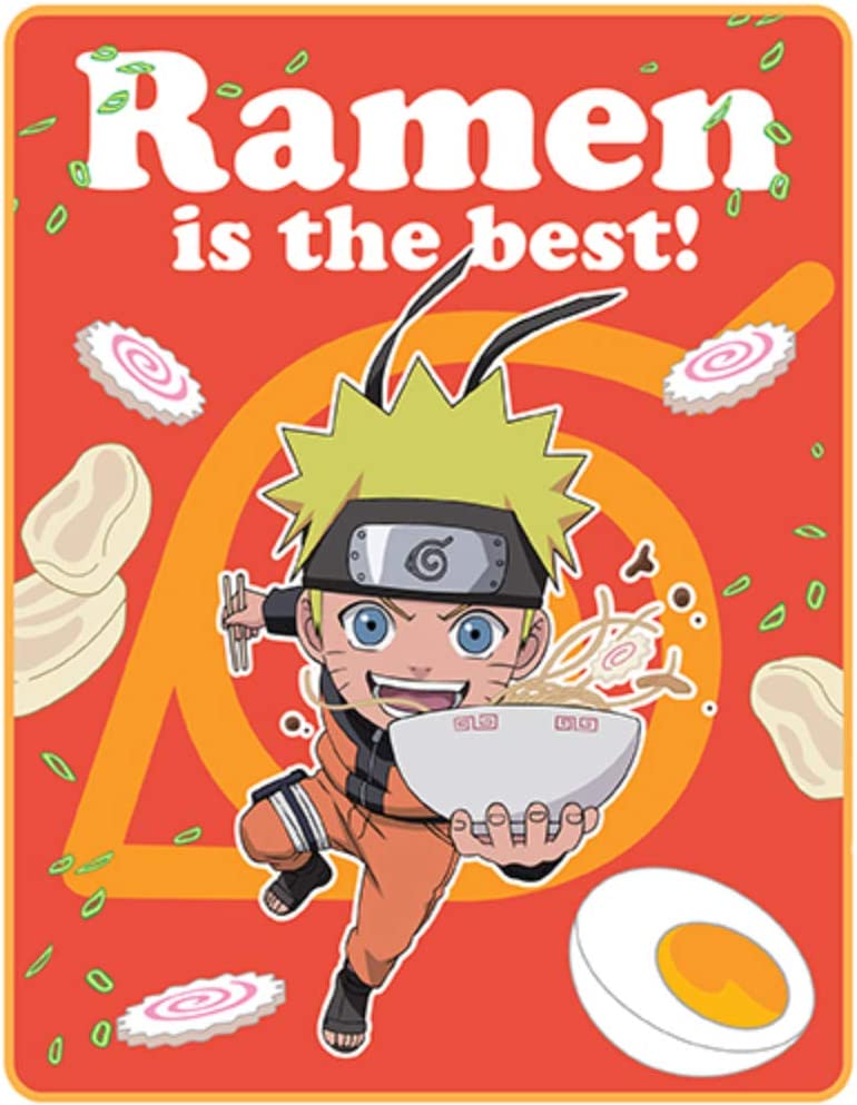 Naruto Shippuden SD Naruto with Ramen Throw Blanket Great Eastern Entertainment - Fundom