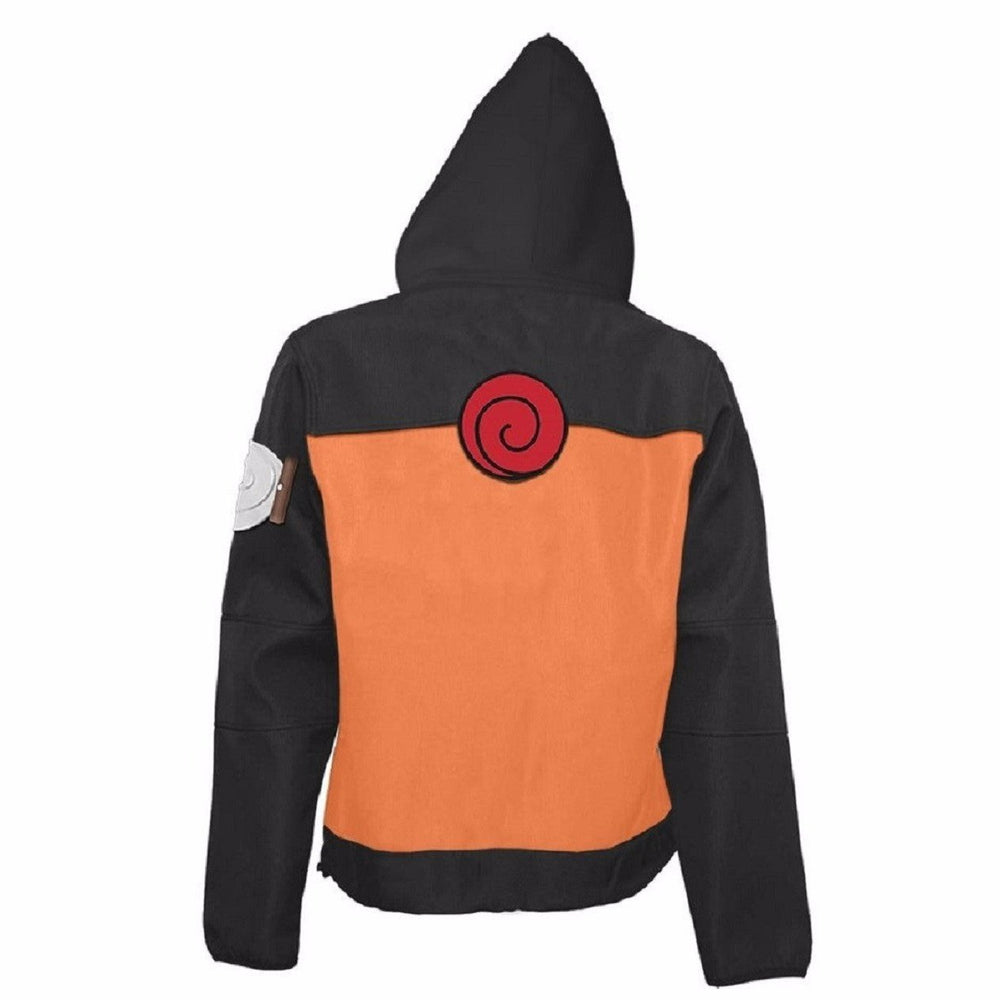 Naruto Shippuden Naruto Costume Adult Zip Up Hoodie