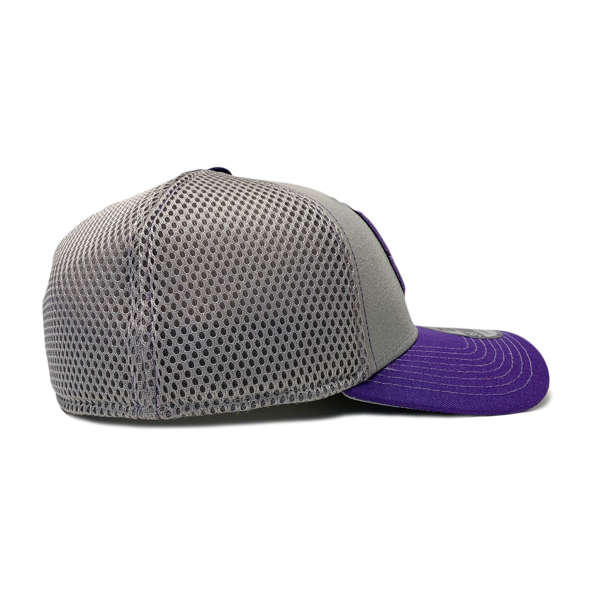 New Era 39THIRTY Transformers Decepticon Symbol Gray & Purple Fitted Hat - Fundom