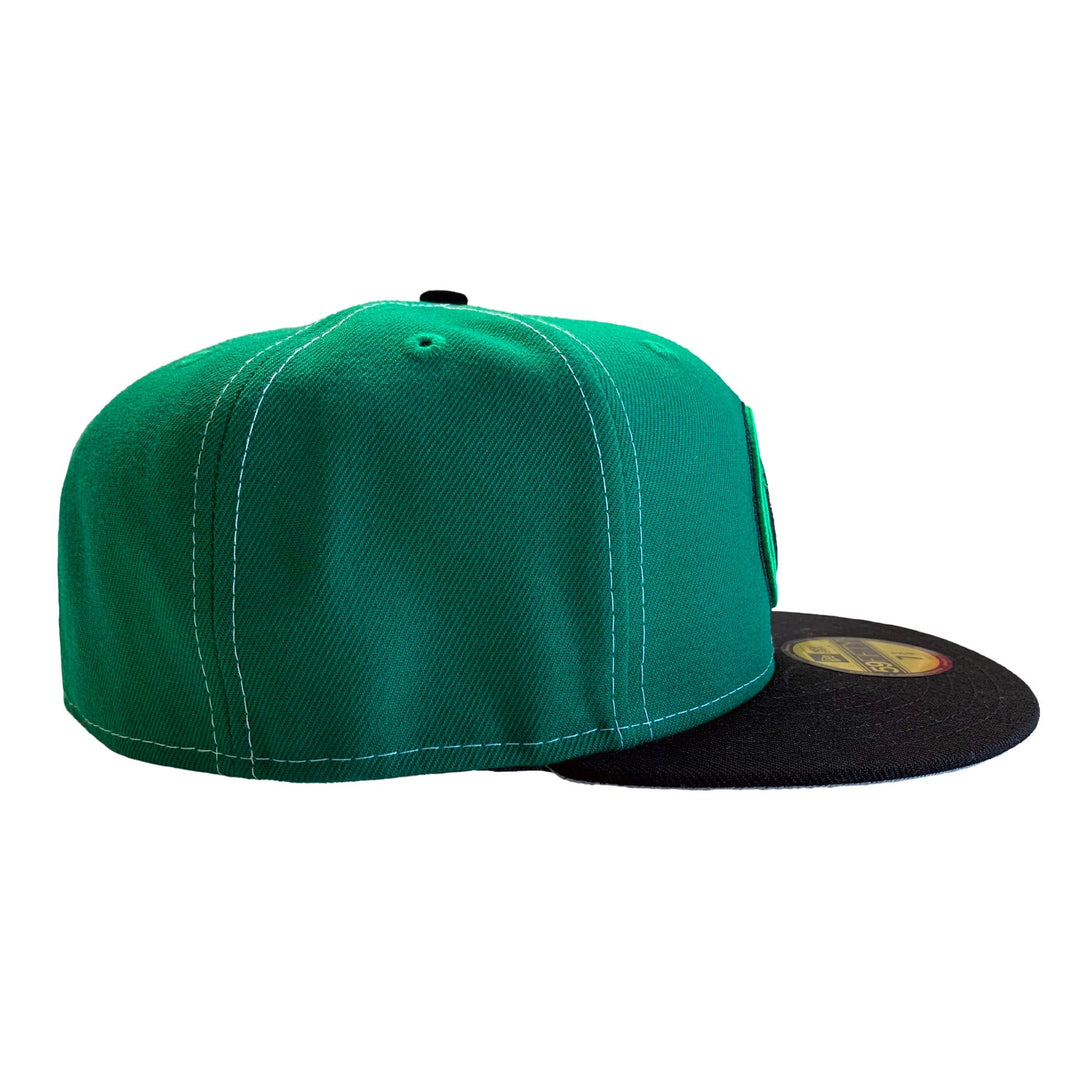 New Era 59FIFTY Power Rangers Green & White Ranger Split Fitted Cap Hat - Fundom
