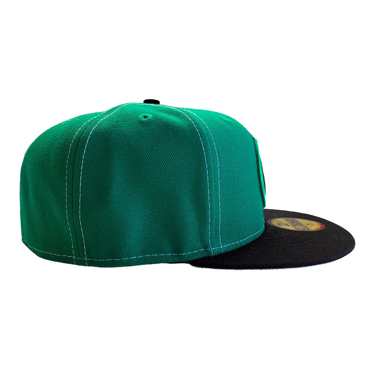 New Era 59FIFTY Power Rangers Green & White Ranger Split Fitted Cap Hat - Fundom