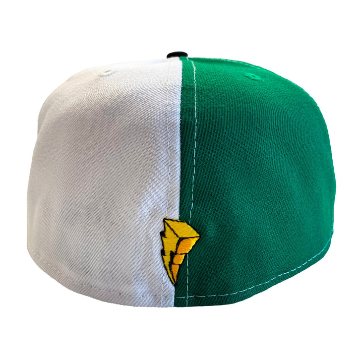 New Era 59FIFTY Power Rangers Green & White Ranger Split Fitted Cap Hat - Fundom