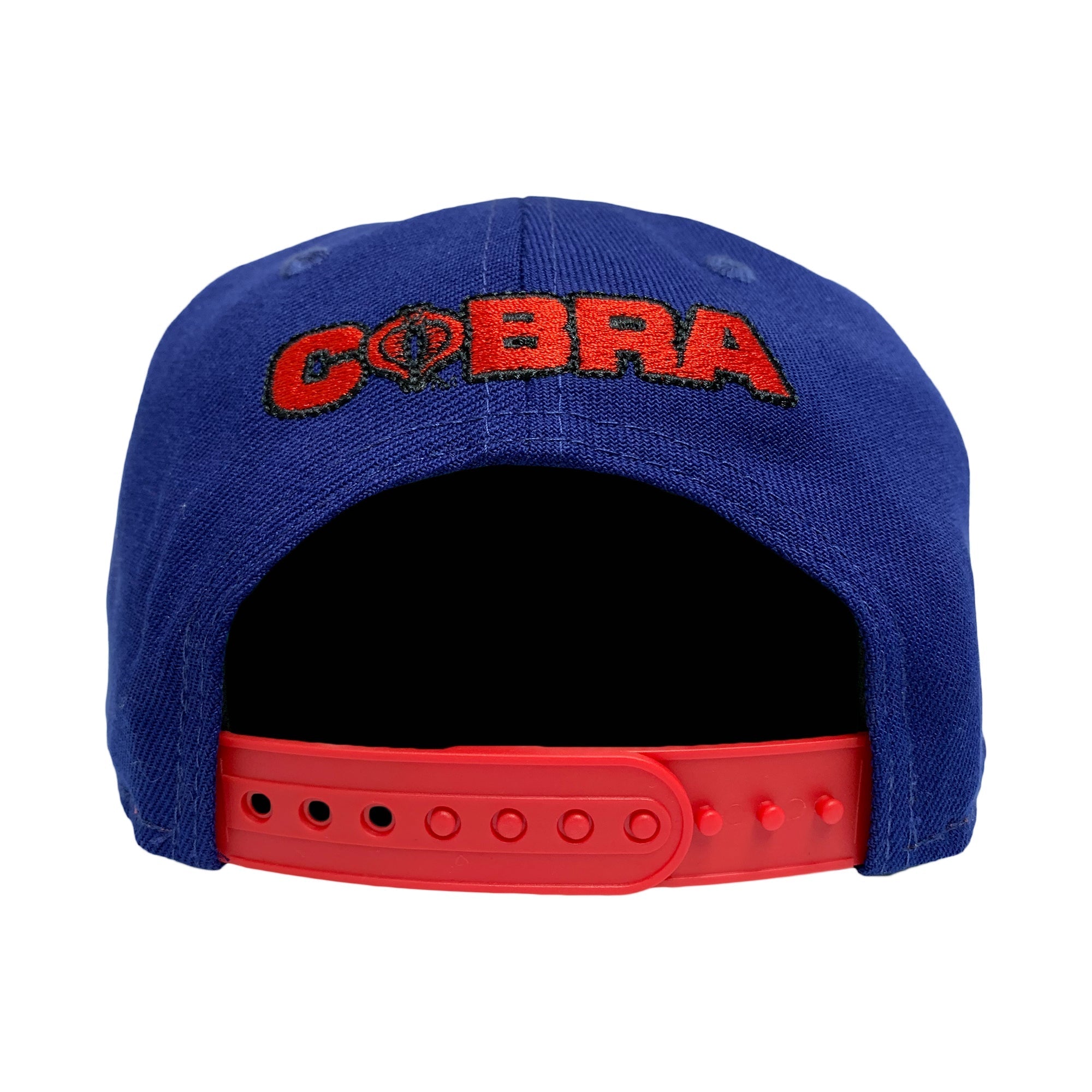 New Era 9FIFTY G.I. Joe Cobra Logo Snapback Hat Cap Royal Black Red - Fundom