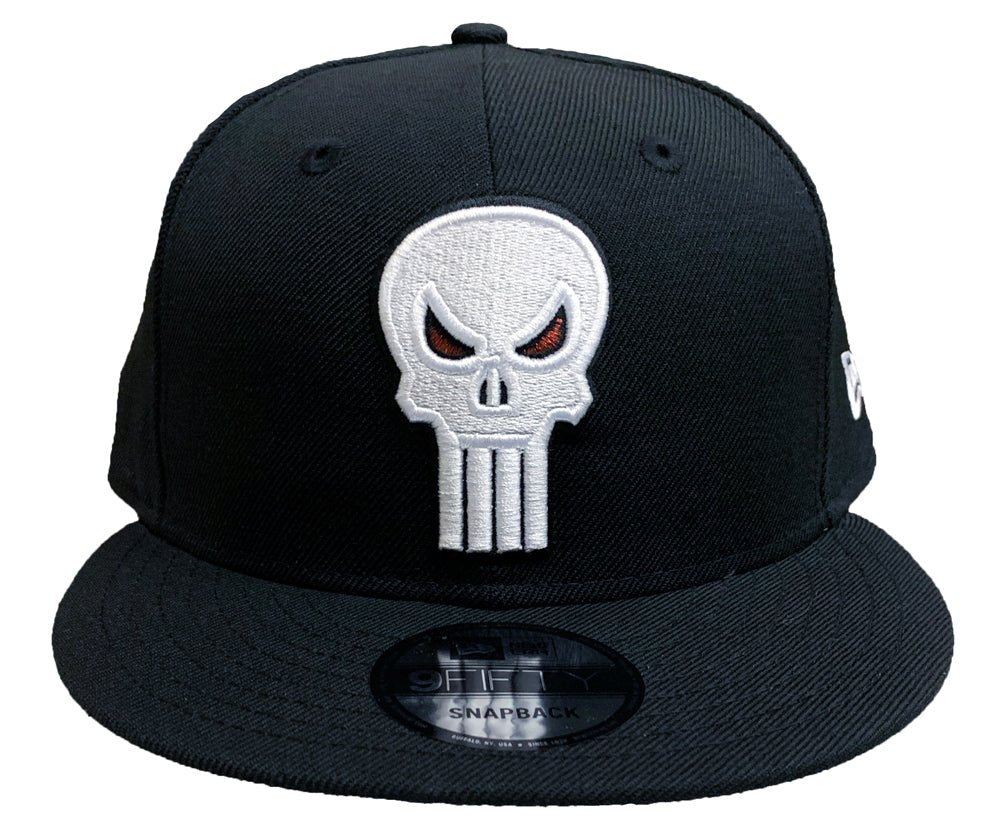 New Era 9FIFTY Snapback Hat Marvel Punisher Skull Logo Cap - Fundom