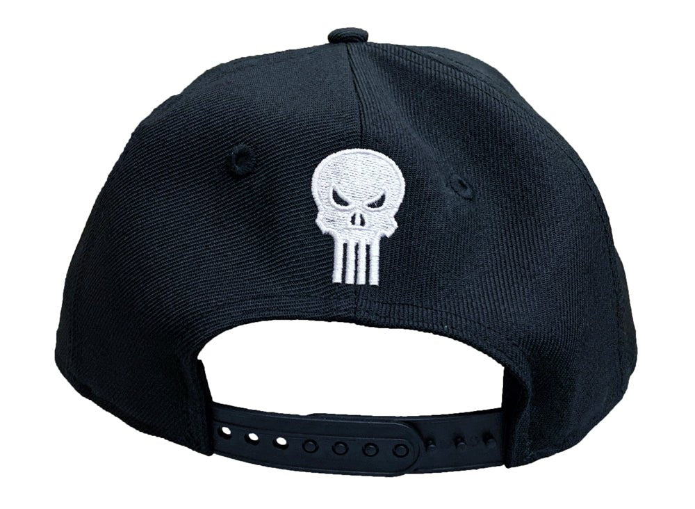 New Era 9FIFTY Snapback Hat Marvel Punisher Skull Logo Cap - Fundom