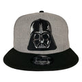 New Era 9FIFTY Star Wars Darth Vader Heather Grey Black Snapback Hat Cap One Size - Fundom