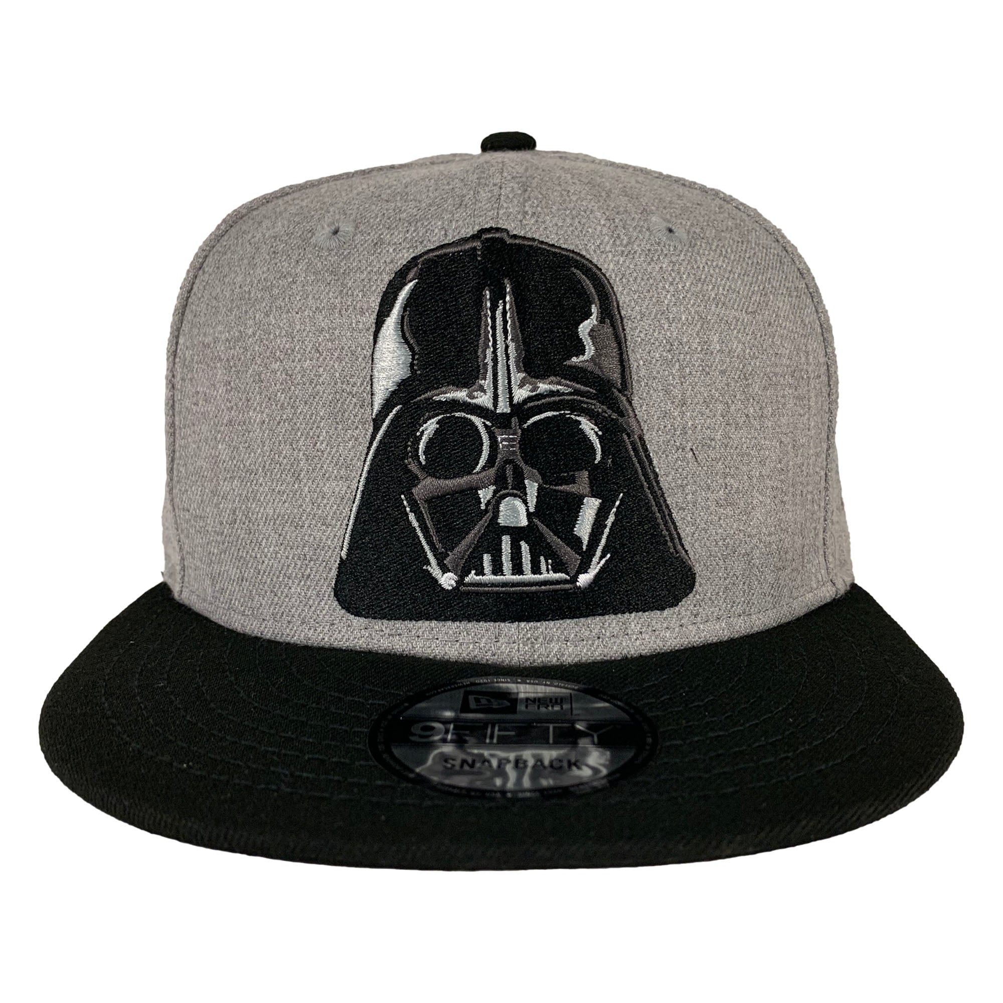 New Era 9FIFTY Star Wars Darth Vader Heather Grey Black Snapback Hat Cap One Size - Fundom