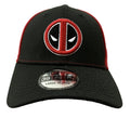 New Era Marvel Deadpool Symbol Black And Red 39Thirty Fitted Hat S/M - Fundom