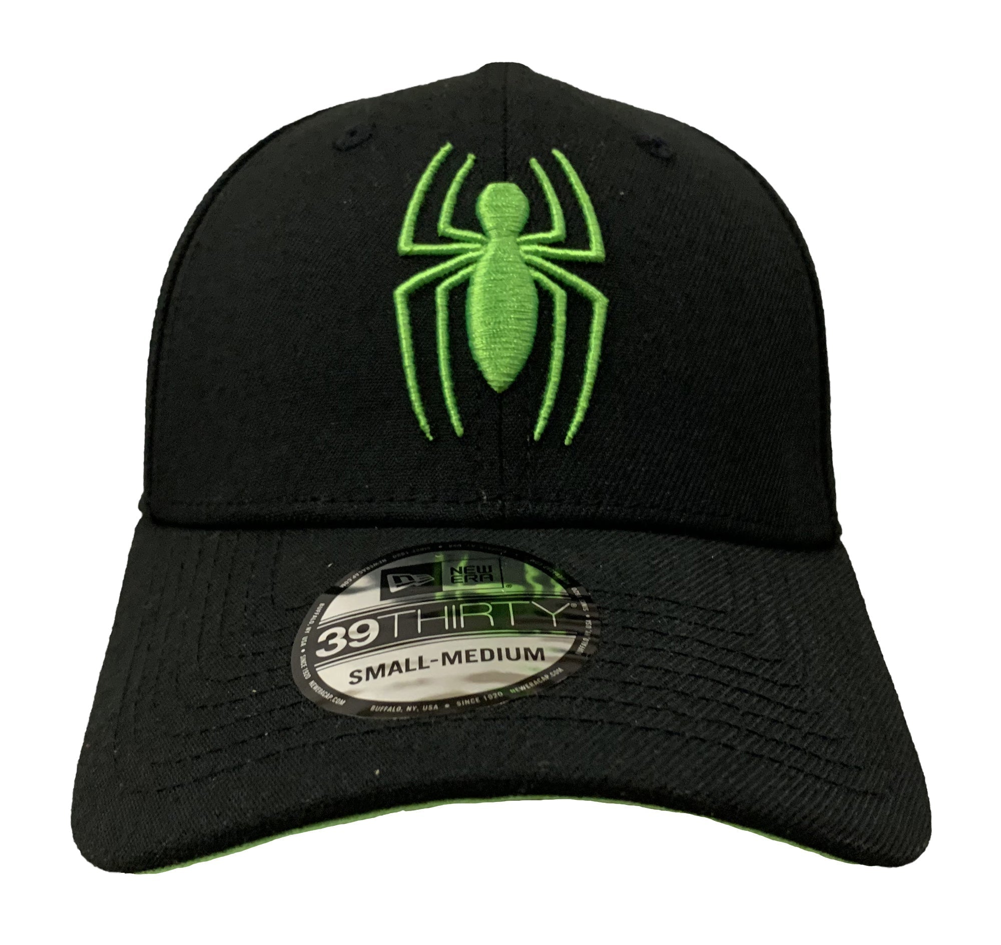 New Era Marvel Spider - Man Black Pop Color 39Thirty Fitted Hat L/XL - Fundom