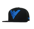 Nightwing Symbol New Era 9Fifty Black Scarlet Snapback Cap Hat - Fundom