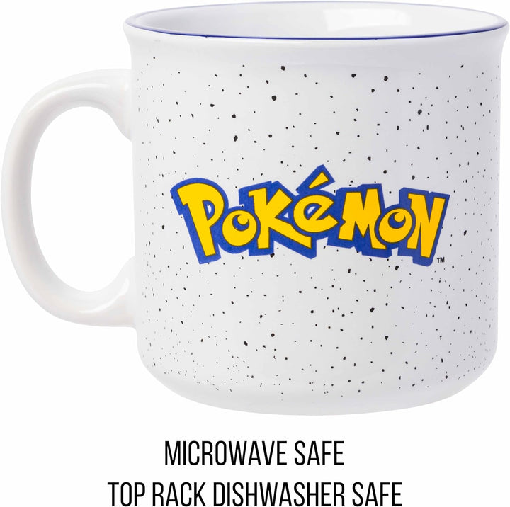 Nintendo Pokemon Bulbasaur Squirtle Slowpoke Snorlax Pikachu Charmander & More Grid Camper Mug 20 Ounces - Fundom