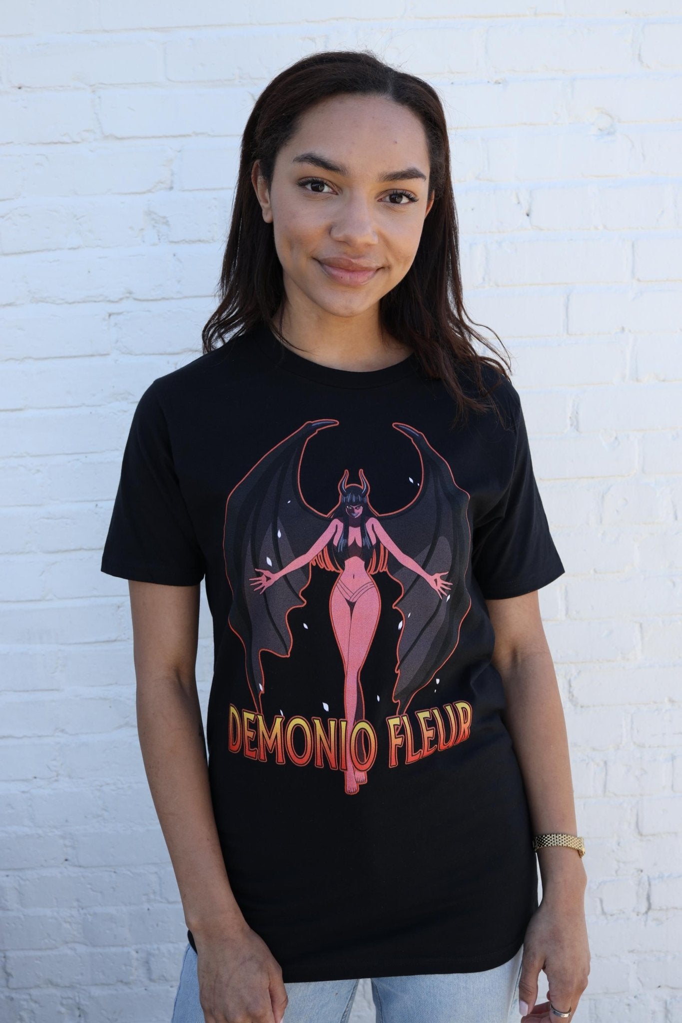 One Piece Demon Nico Robin Demonio Fleur Officially Licensed Men's Short Sleeve T-Shirt - Fundom