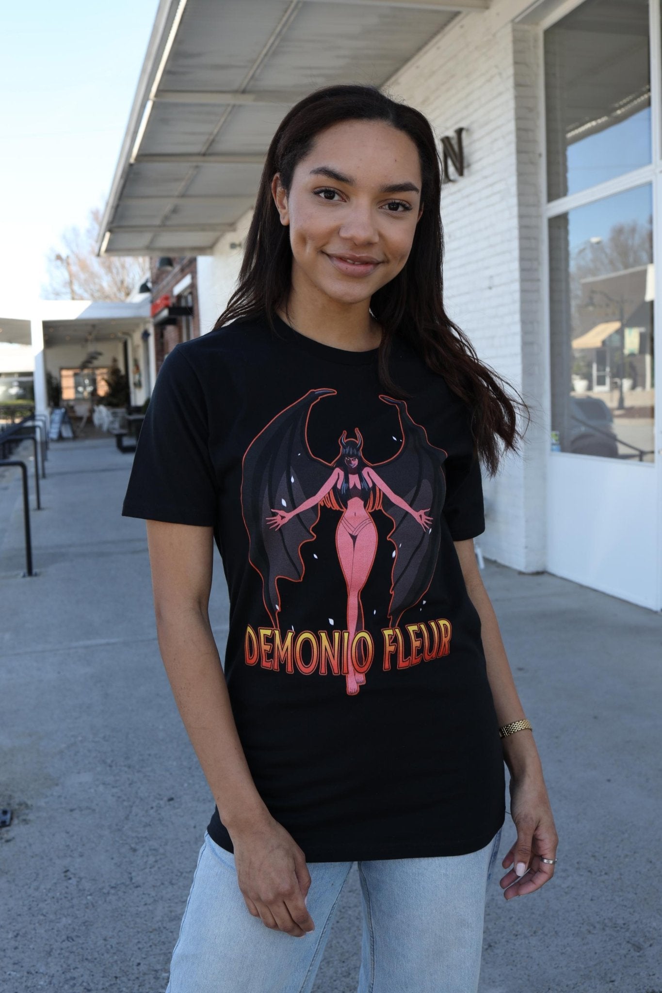 One Piece Demon Nico Robin Demonio Fleur Officially Licensed Men's Short Sleeve T-Shirt - Fundom