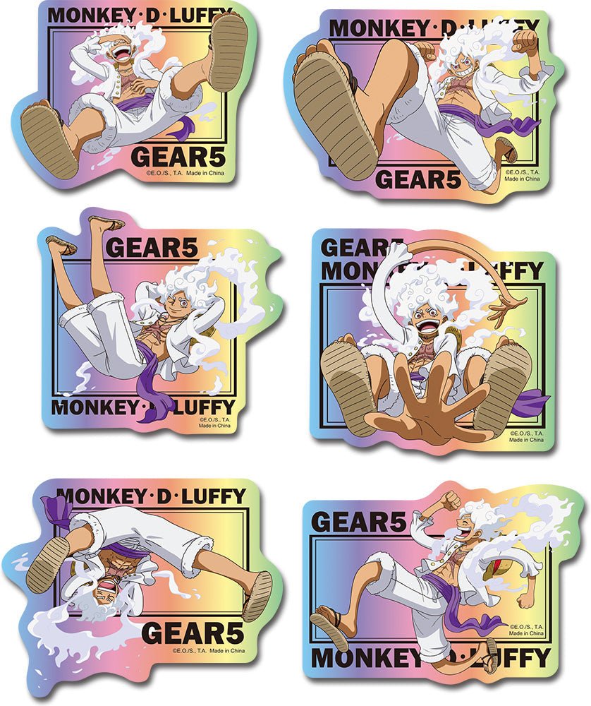 One Piece - Luffy Gear 5 Holographic Sticker Set Great Eastern Entertainment - Fundom