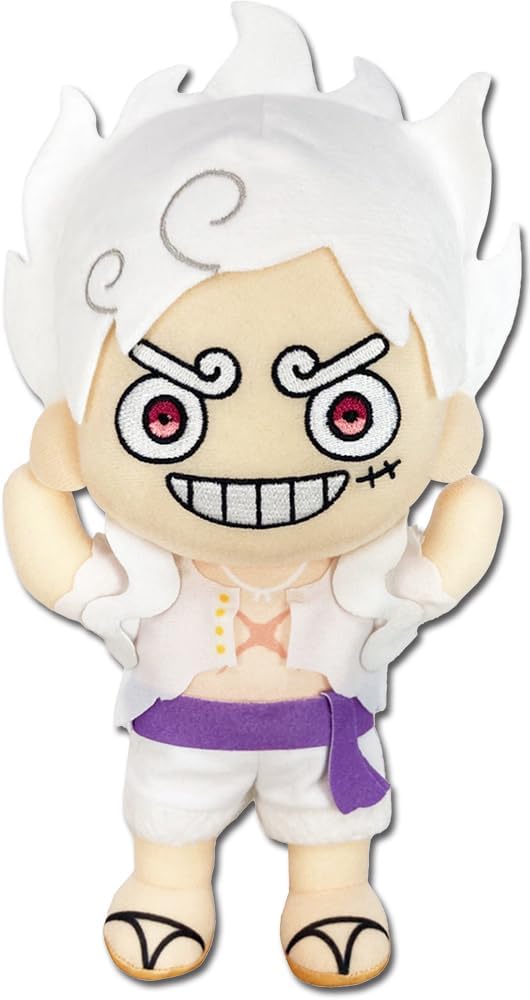 One Piece - Luffy Gear 5 Plush 8" Great Eastern Entertainment - Fundom
