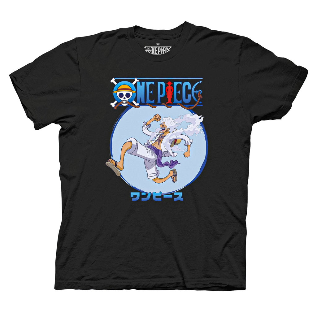 One Piece - Monkey D. Luffy Gear 5 Framed Adult T-Shirt - Black - Officially Licensed - Fundom