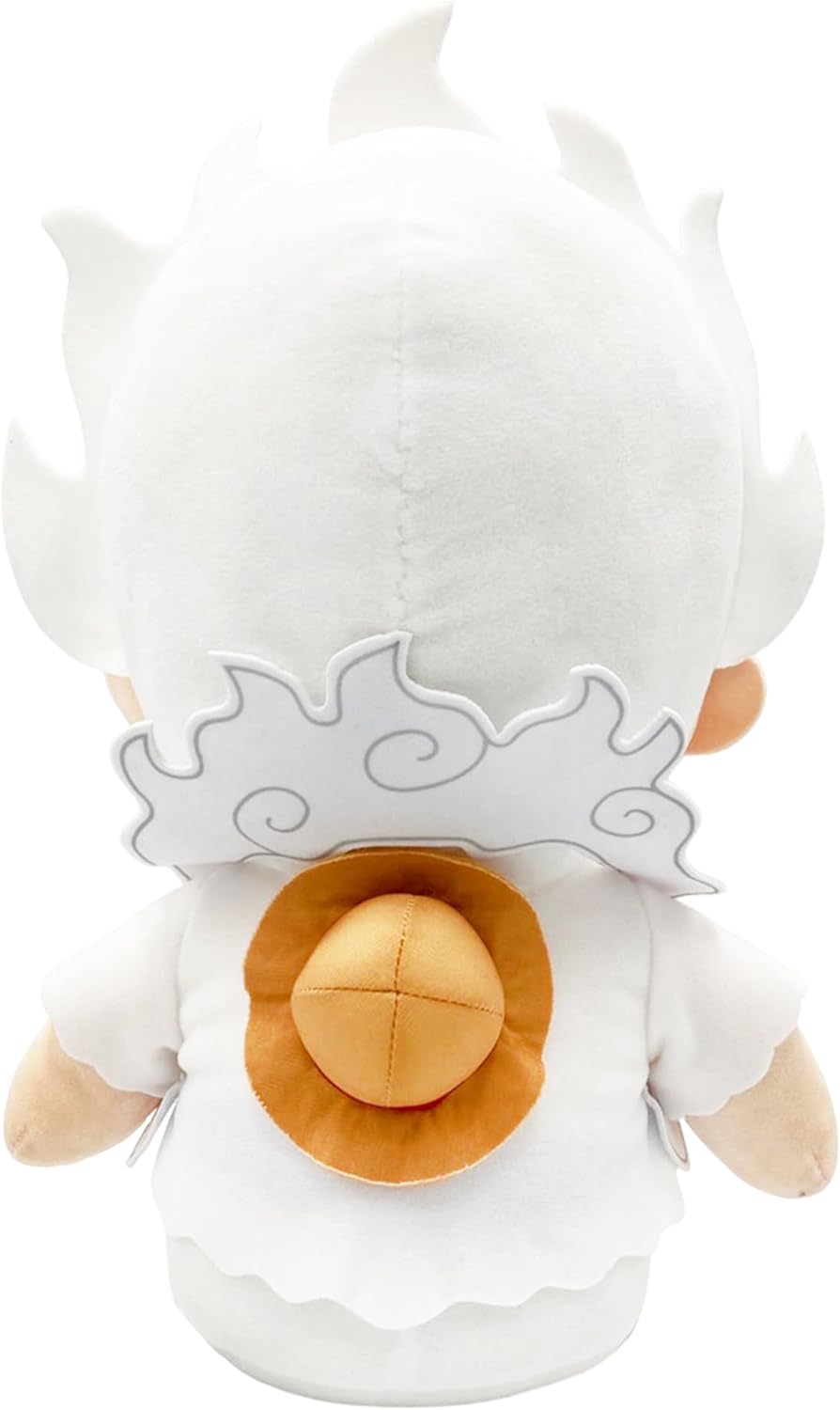 One Piece - Monkey D. Luffy Gear 5 Grin Sitting Pose Plush 12" - Great Eastern Entertainment - Fundom