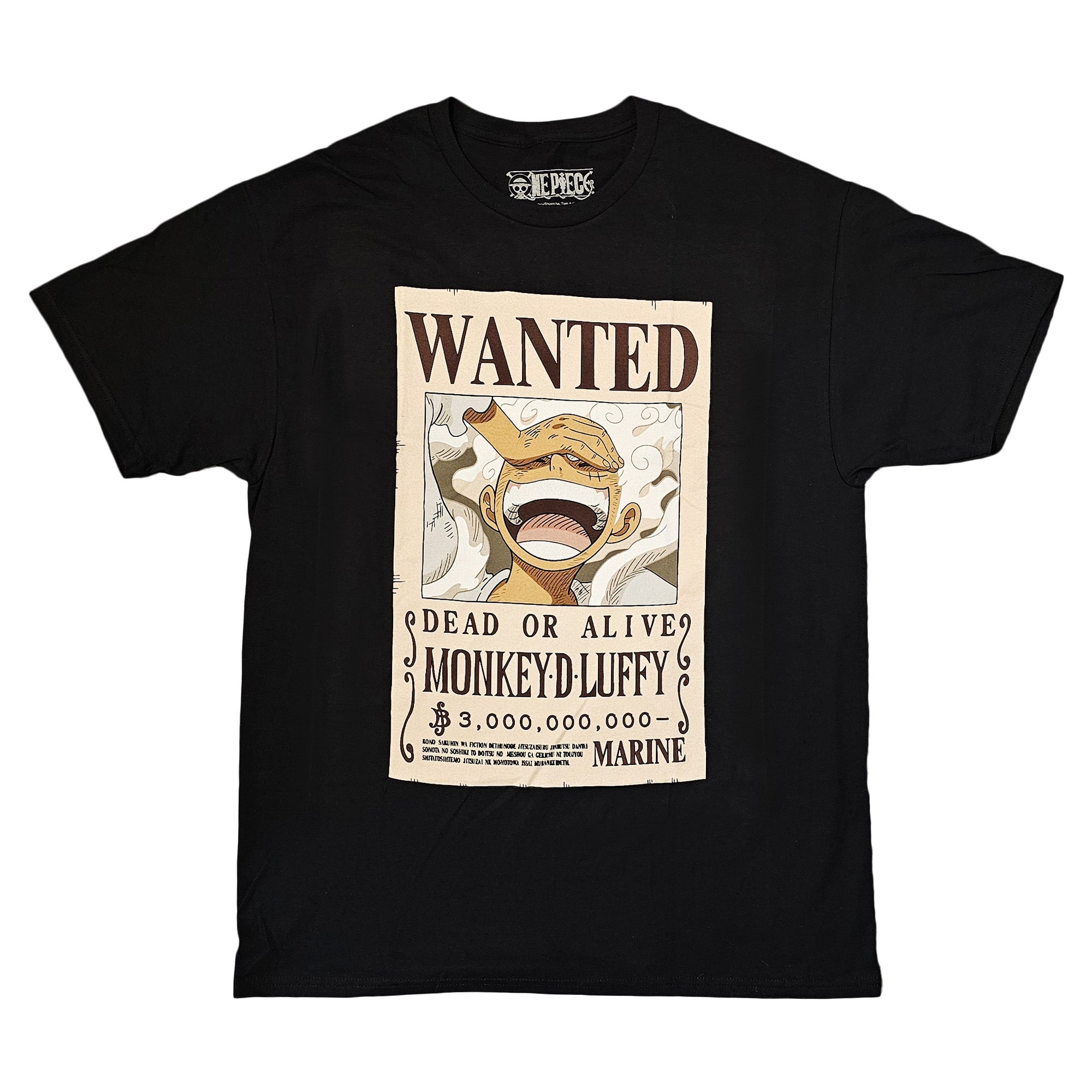 One Piece - Monkey D. Luffy Gear 5 Wanted Poster Men's Adult T-Shirt - Fundom