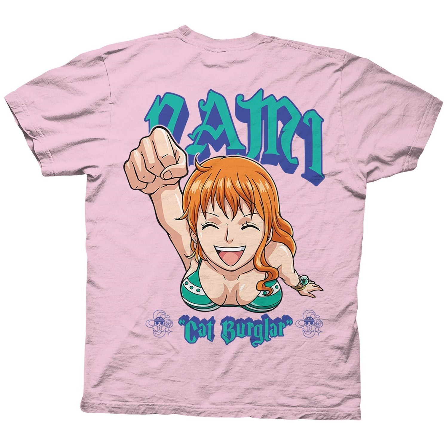 One Piece Nami Cat Burglar With Back Print Officially Licensed Adult T-Shirt - Fundom