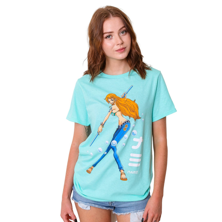 One Piece Nami Pose Anime Adult T-Shirt - Fundom