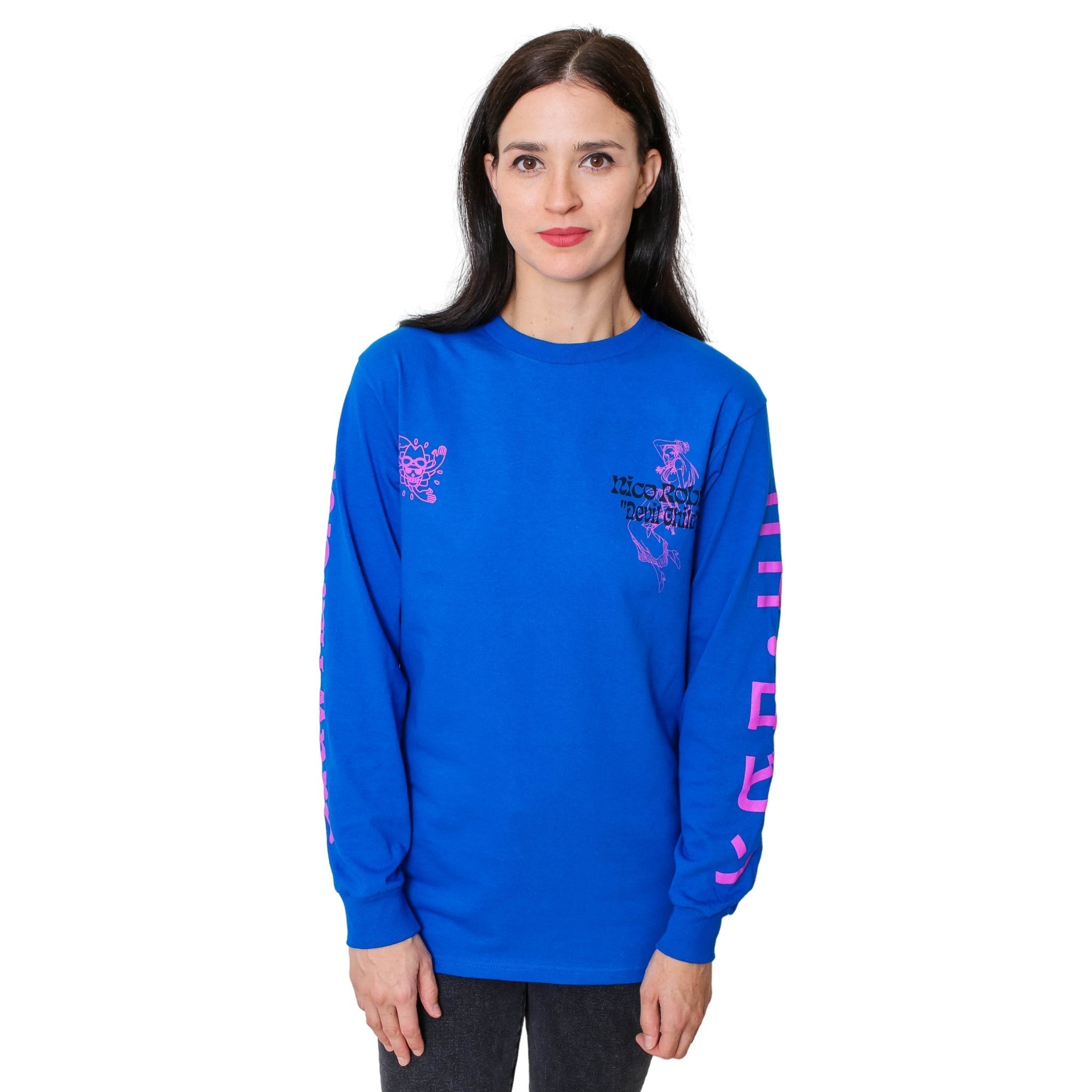 One Piece Nico Robin Demon Child Anime Adult Long Sleeve Graphic T-Shirt - Fundom