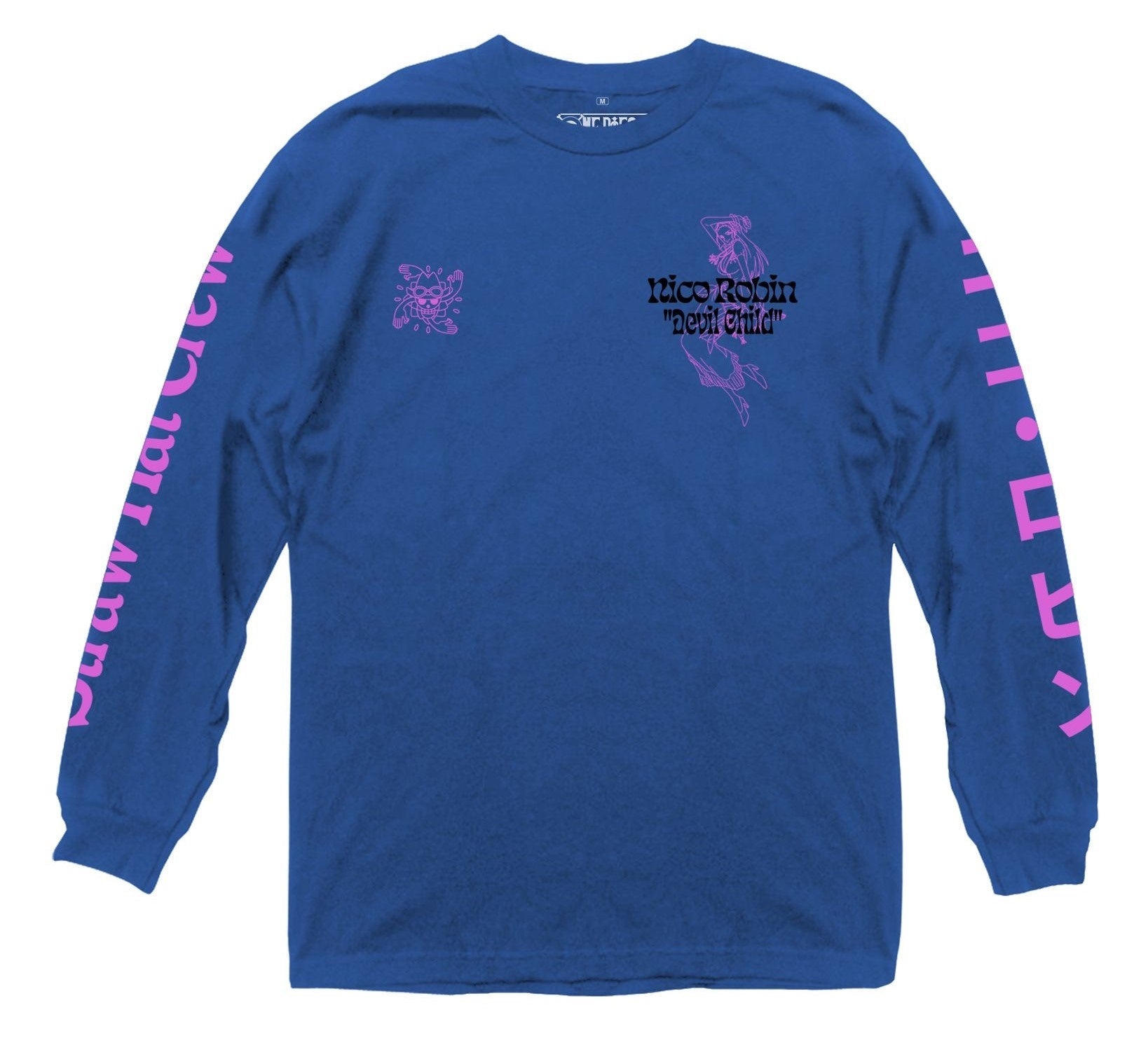 One Piece Nico Robin Demon Child Anime Adult Long Sleeve Graphic T-Shirt - Fundom