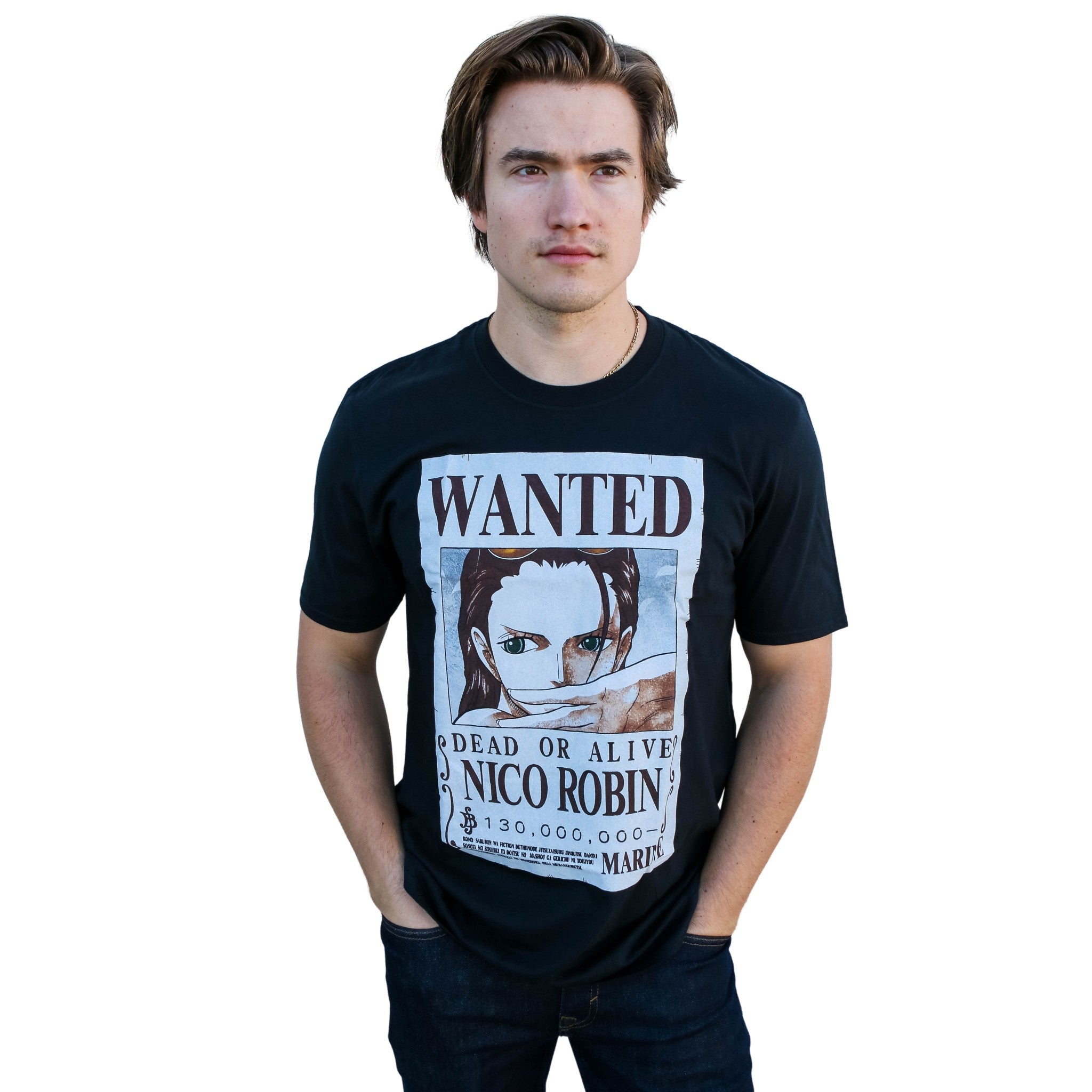 One Piece Nico Robin Full Wanted Poster Anime Adult Unisex T-Shirt - Fundom