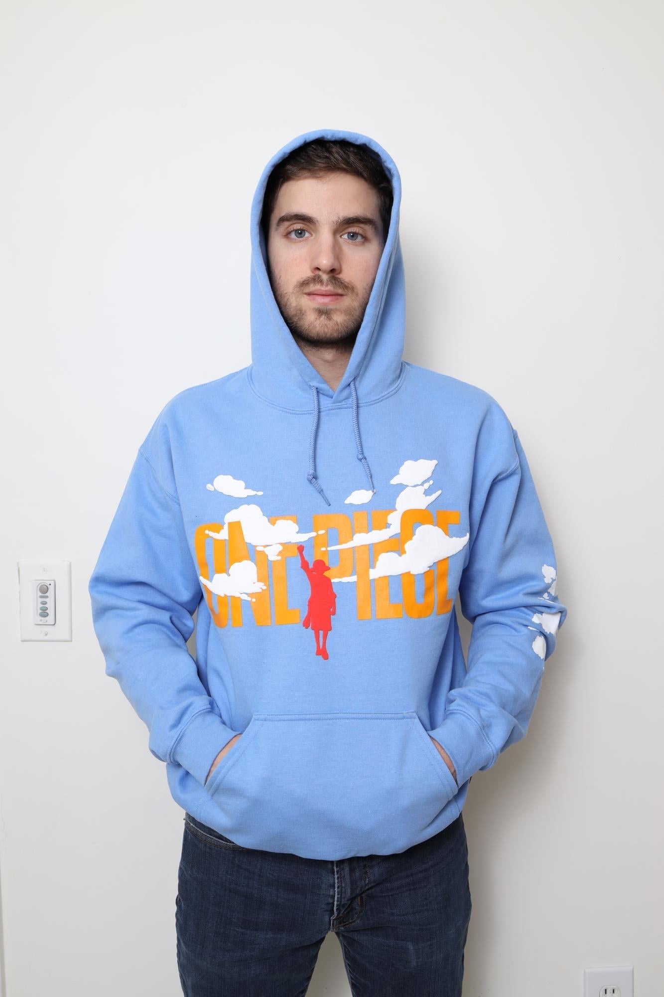 One Piece Puffy Luffy & Clouds Adult Hoodie – Fundom