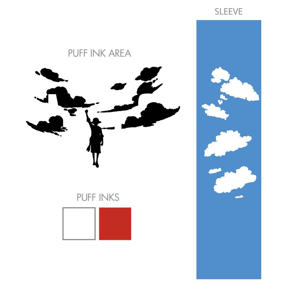 One Piece Puffy Monkey D. Luffy & Clouds - Front Back & Sleeve Print - Licensed Adult Hoodie - Fundom