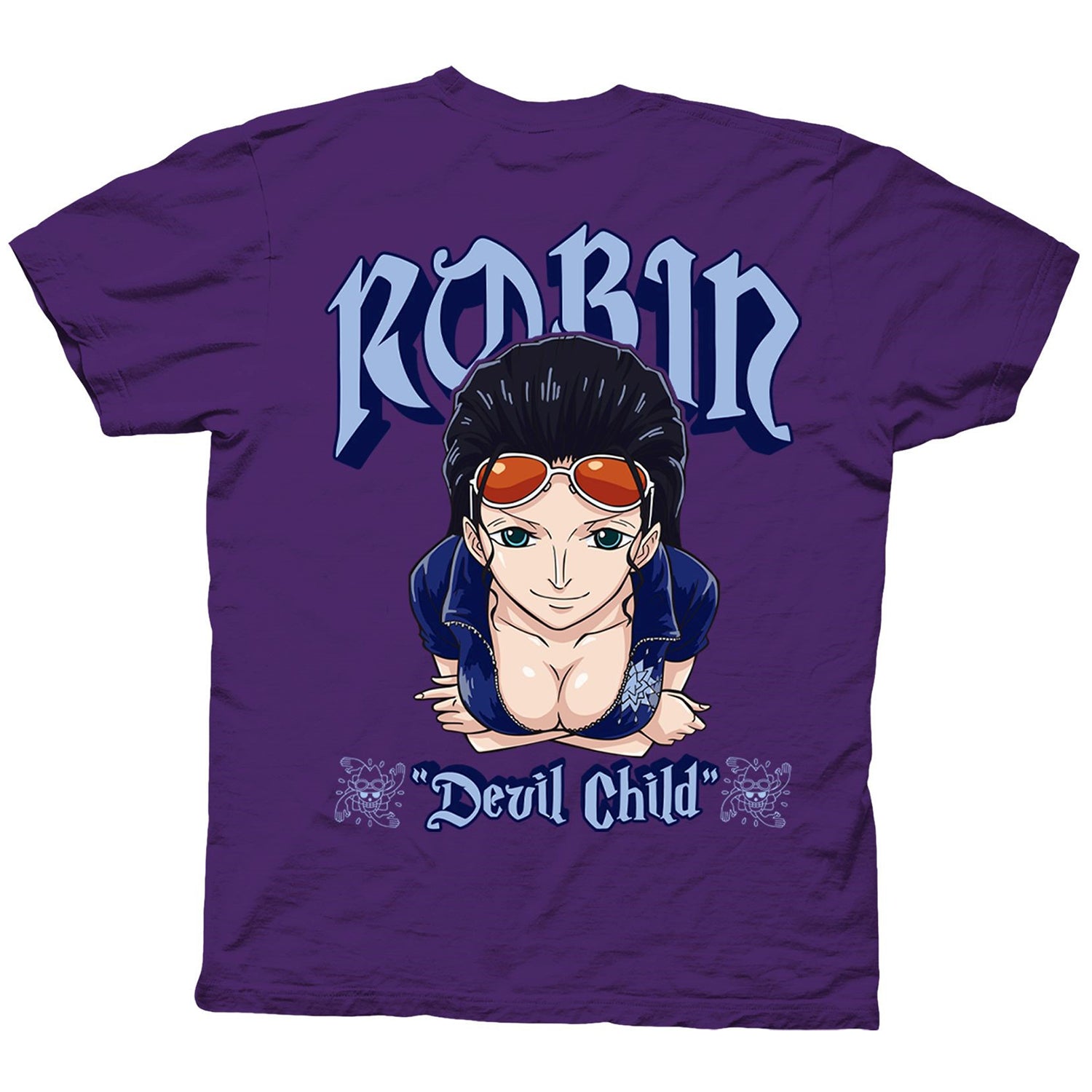 One Piece Robin Devil Child With Back Print Officially Licensed Adult T-Shirt - Fundom