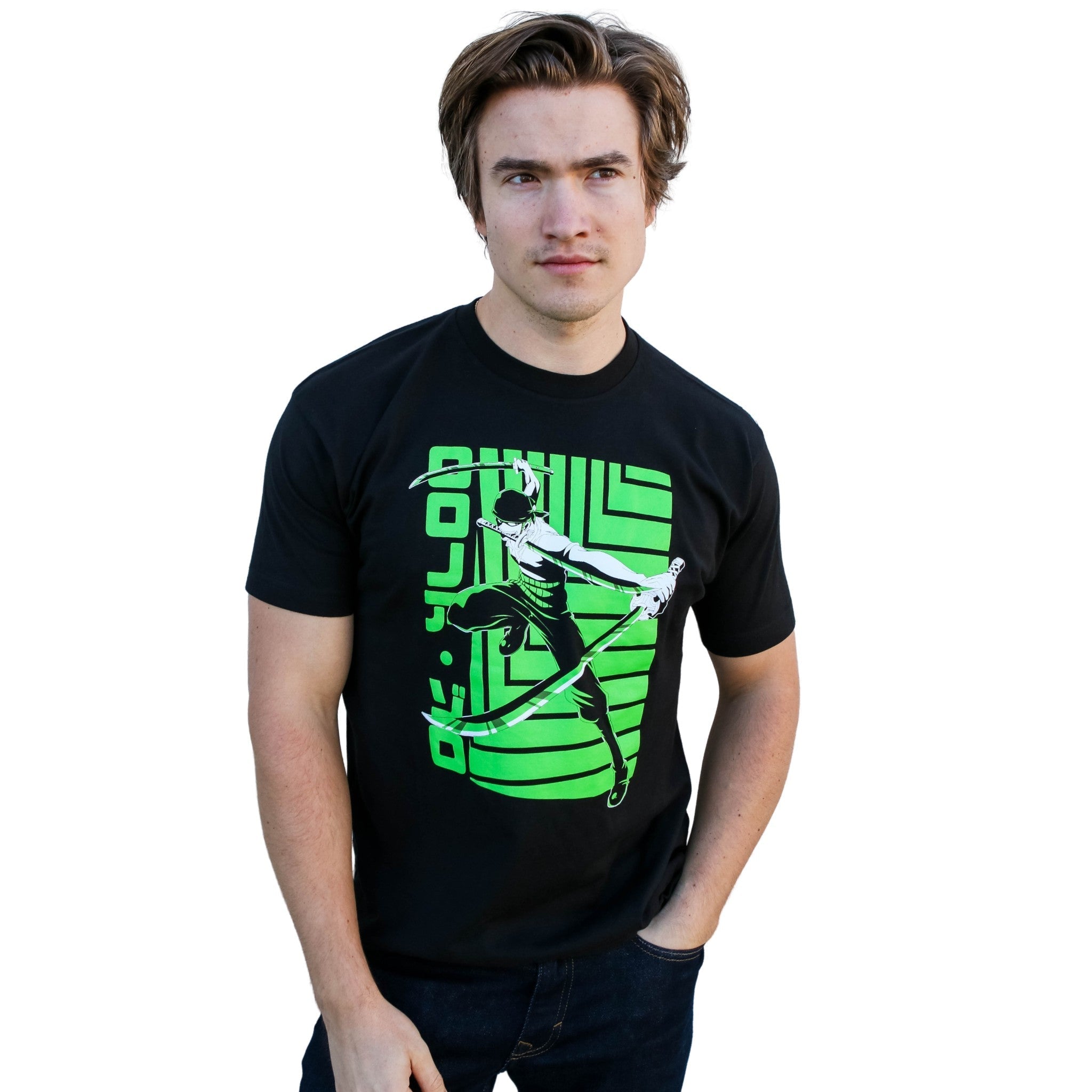 One Piece Roronoa Zoro Bandana Anime Adult Short - Sleeve Graphic T-Shirt - Fundom