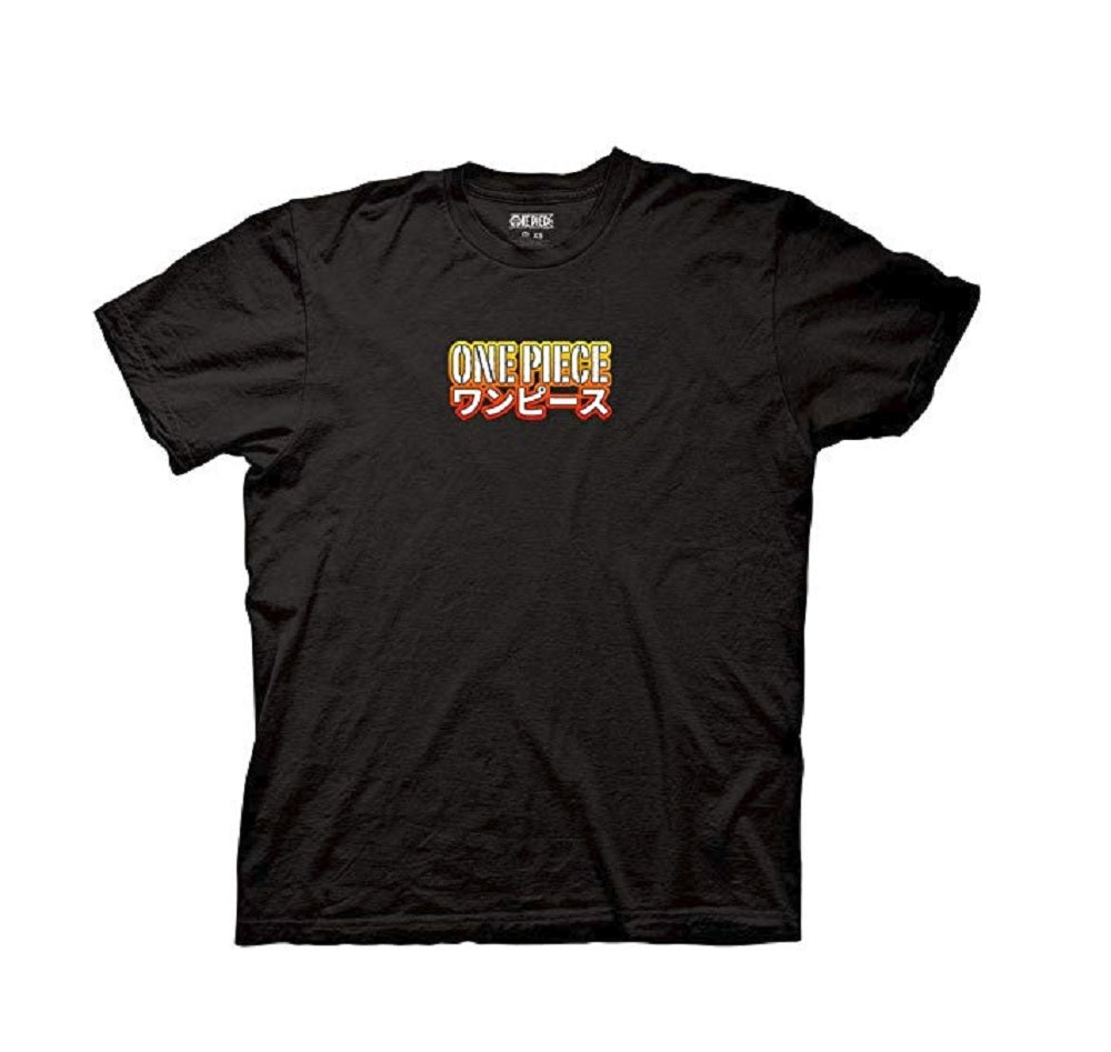 One Piece Stencil Logo with Gradient Group Adult Short Sleeve T-Shirt - Fundom