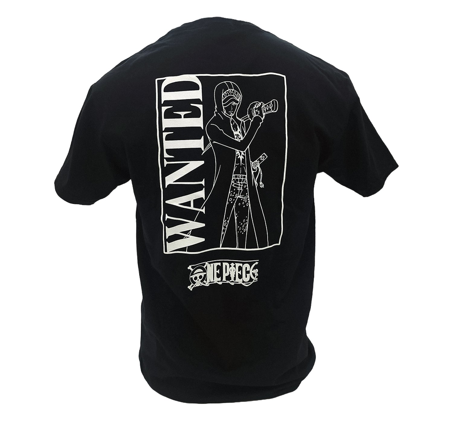 One Piece - Wanted Poster Trafalgar D. Water Law Officially Licensed Adult Men's T-Shirt - Fundom