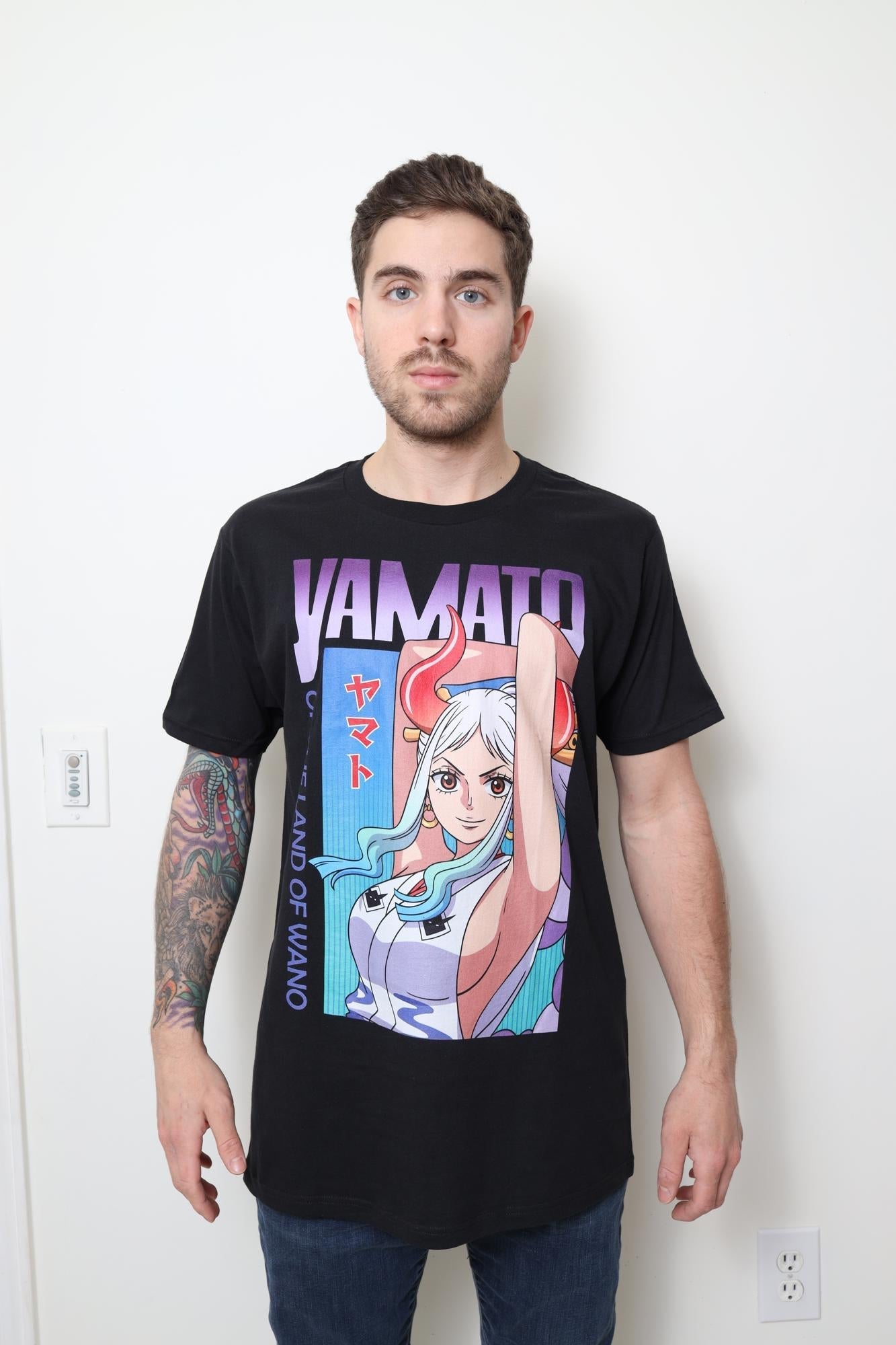 One Piece Yamato Three Haki Officially Licensed Men's Short Sleeve T-Shirt - Fundom