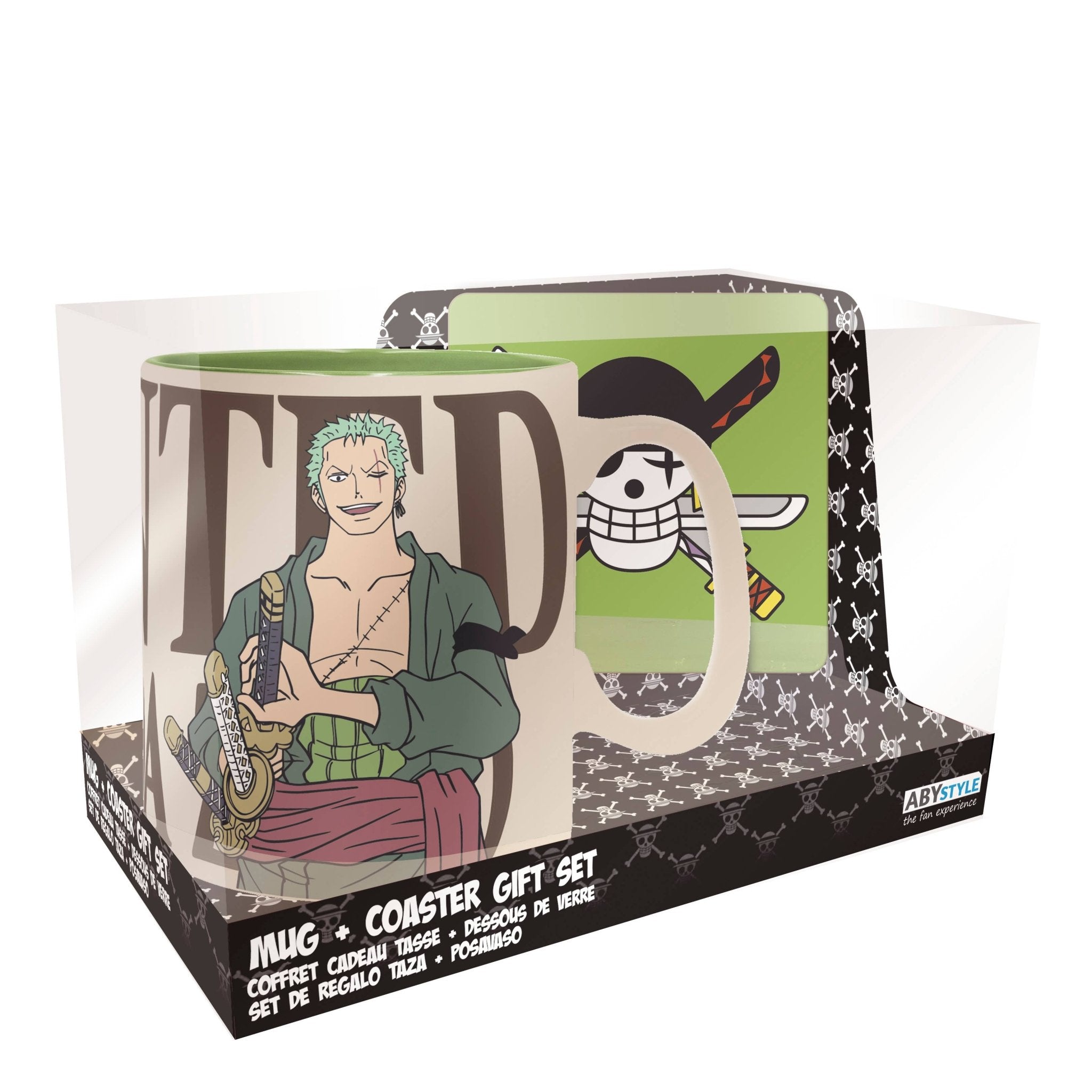 One Piece Zoro Ceramic Mug 16Oz & Coaster Gift Set - Fundom
