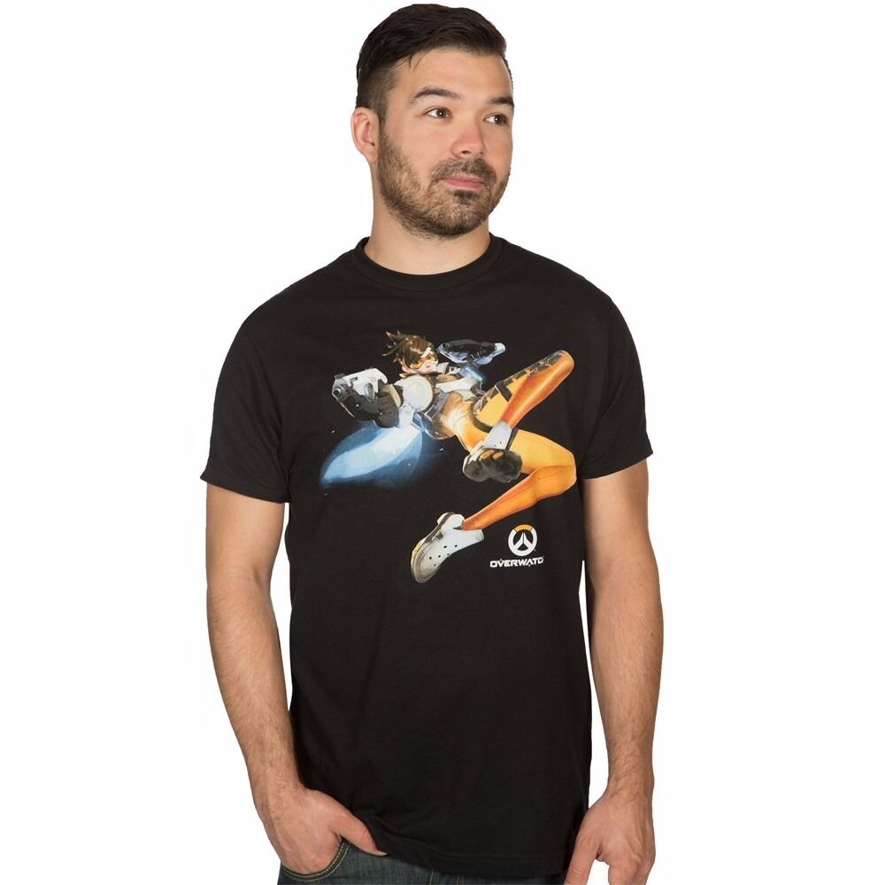 Overwatch Tracer The Cavalry's Here Adult T-Shirt - Fundom