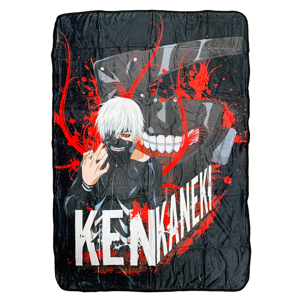 Tokyo Ghoul - Ken Kaneki White Hair with Mask - 45 x 60 Inch Fleece Throw Blanket