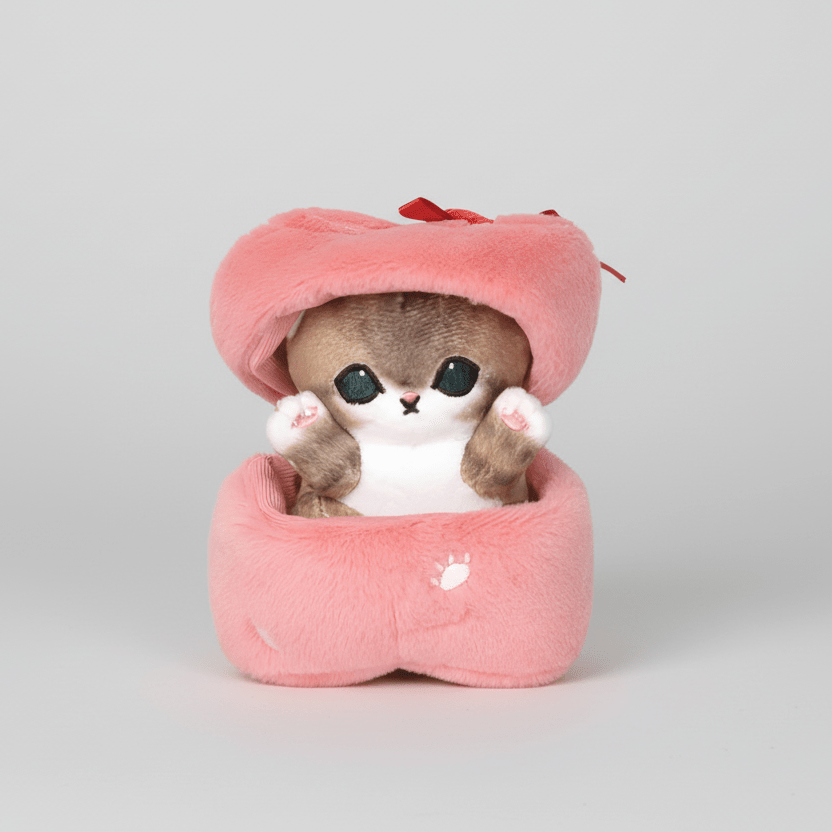 Mofusand Pink Gift Cat Plush 5" - Fundom