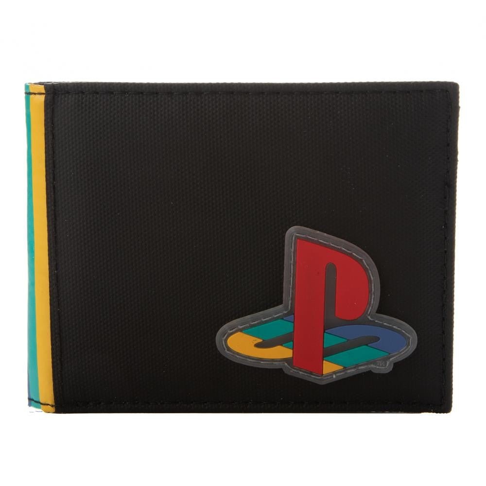 Playstation Symbol With Kanji Gamer Rubber Patch Bifold Wallet - Fundom