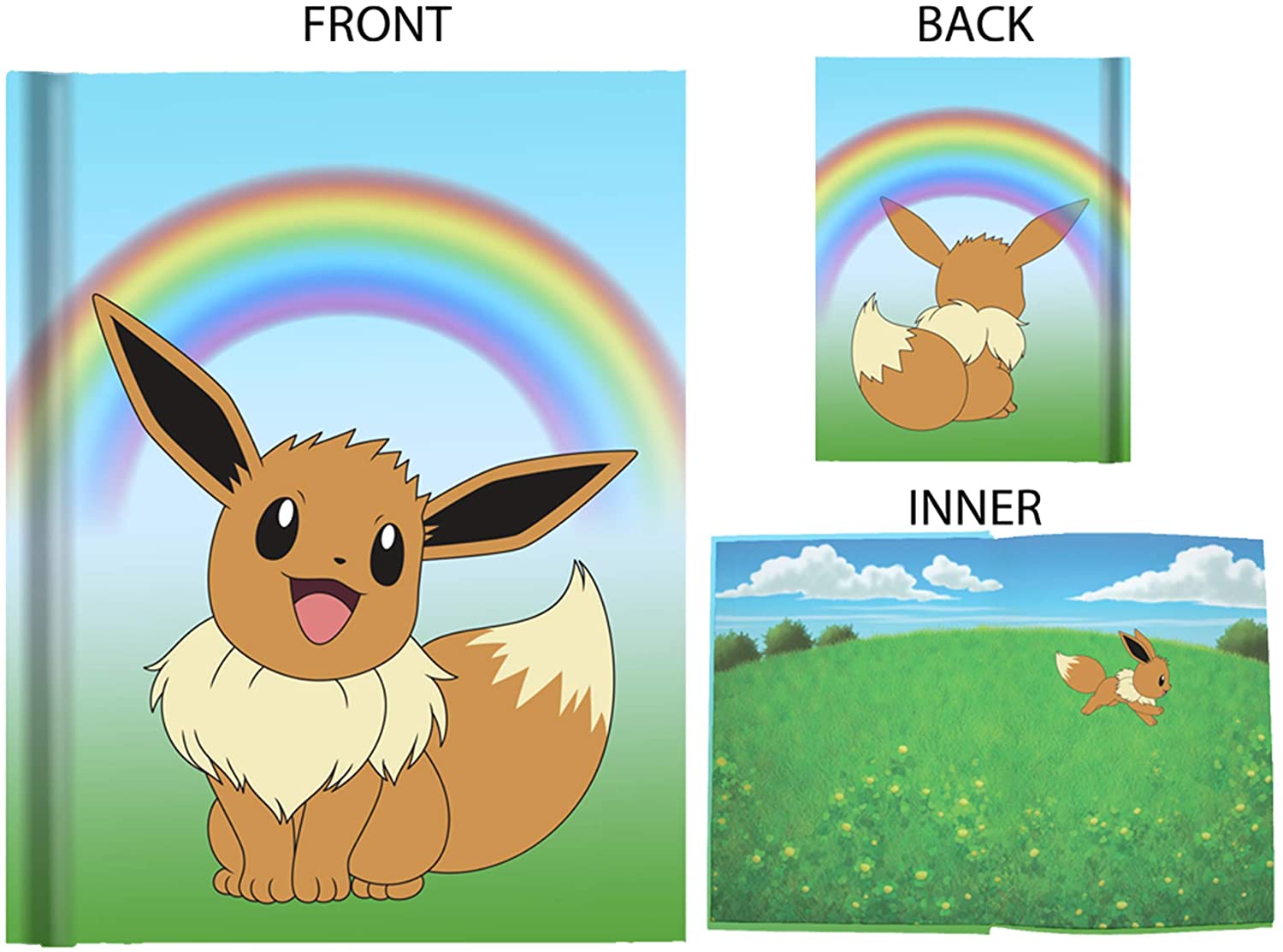 Pokemon Eevee Eeveething Will Be Great Hard Cover Journal 6 x 8 inches - Fundom